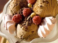 Мороженое шоколадное. Фото